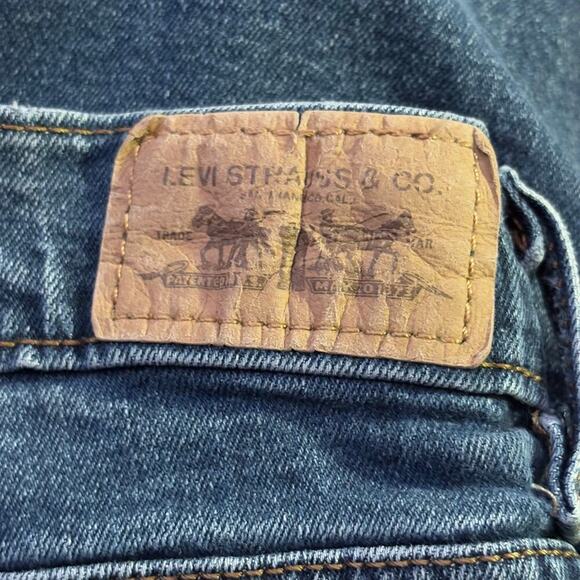 Levi's 515 Jeans Capri Blue Woman's 10 Stretch Casual Summer Vacation Basic - Picture 12 of 14